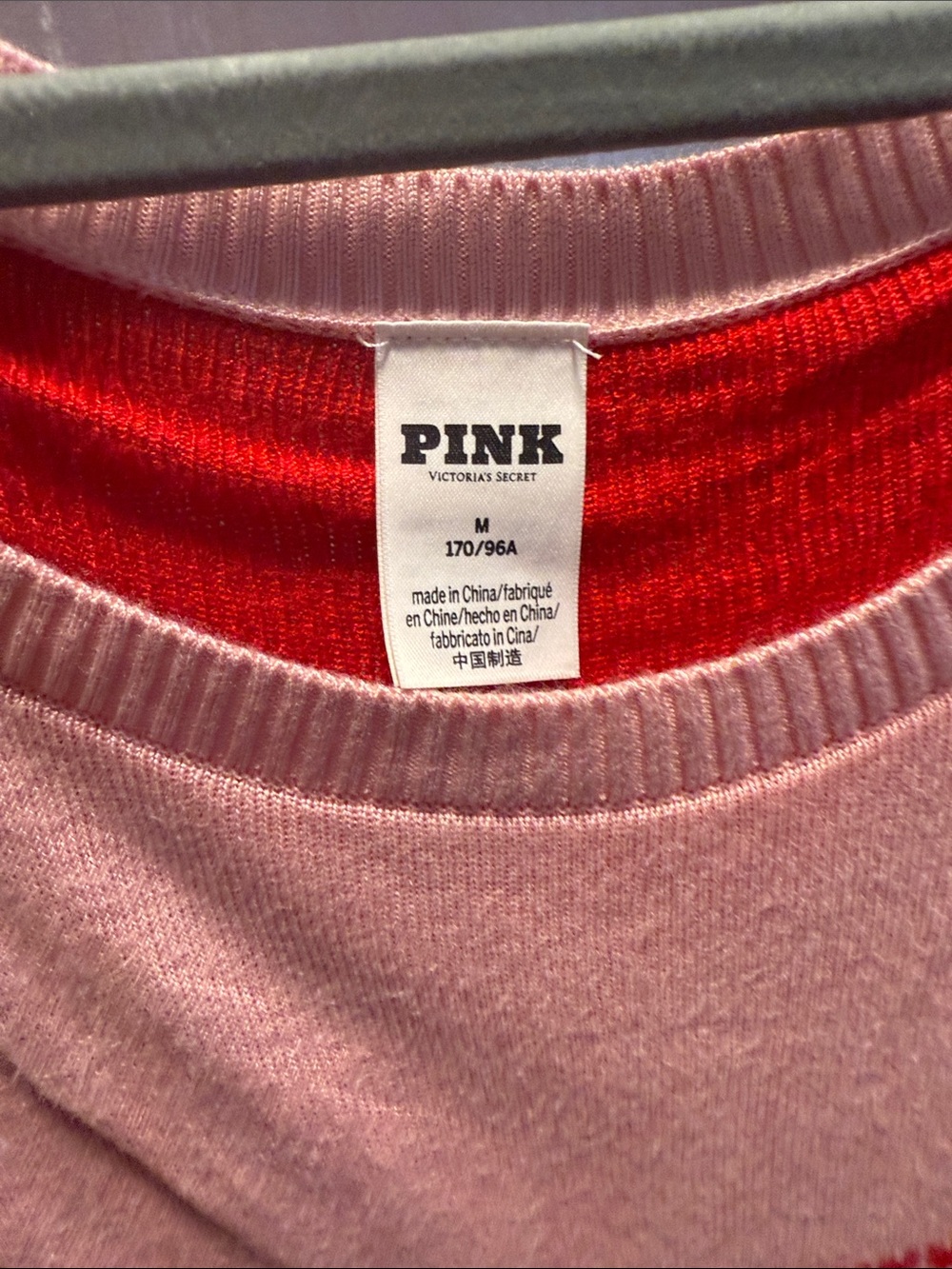 PINK Victoria's Secret Pink Crewneck Sweater - Light Pink